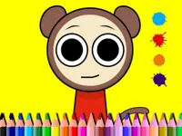 BTS Sprunki Valentine Coloring image