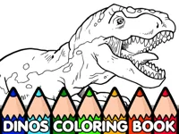 Dinos Coloring Book image